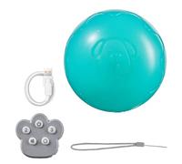 Bouncing Ball for Dogs - Remote Control Automatic Dog Toy Electronic Dog Toy | High Bounce Natural Rubber Dog Balls, Rubber Dog Balls with Sounds and Lights for Pets Cats Dogs