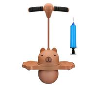 Bouncing Ball with Handle - Capybara Jump Bouncer | Inflatable Grip Jumping Equipment Kids Fun, Preschool Balance Training Elastic Rebound Ride Toys for Various Hue Jumpers