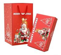 Bouncing Christmas Surprise Box - Unique Explosion Gifts Box for Money, Cards, Small Gifts, Red & Green Holiday Present Box(12 red)