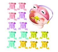 Bouncing Frog Toy - Children's Green Toad, Press Activated Jumper, Fun Bucket Toy | Interactive Educational Game For Kids Parent Child Play Supporting Early Learning Coordination Skill Dev