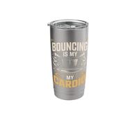 Bouncing is My Cardio Trampoline Workout Fun Stainless Steel Insulated Tumbler