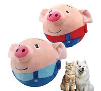 Bouncing Piggy - Interactive Dog Toy, Promotes Mental & Physical Stimulation, Alleviates Separation Anxiety, Reduces Destructive Behaviour, Long-Lasting Easy Care & Versatile Use (2PCS)