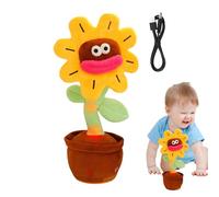 Bouncing Sunflower - 12 cm Musical Toy, Singing Dancing Plant, Electric Shake Flower, Talking Interactive Toys | Cute Funny Motion Toyes For Birthday Christmas Kids Home Party Music Light Motion Toyss
