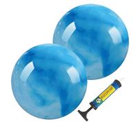 Bouncy Ball - Large Bouncy Ball, Maintains Play Interest | Elastic Material Design | 22cm Large Inflatable Toy with Hand Air Pump for Outdoor Playground Sports School Exercise Fitness