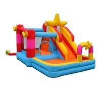 bouncy castle， Extra Thick Bouncy Premium Quality Castle Inflatable Bounce House with Star Decoration Durable Jumping