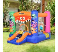 Bouncy Castle Inflatable Basket Trampoline Slide Monster Design 180 x 250 x 175 CM