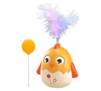 Bouncy Cat Toy, Cat Movement Toy with Feather and Ball Stick, Interactive Kitten Game with Bell, Training Fun for Indoors, On the Go and Hunting Exercises