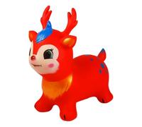 Bouncy Deer Toy, Interactive Animal Hopper, 21.65x21.65x12.6 Inches Jump Deer with Air Bounce, Compact PVC Riding Toy, Cute Animal with Rubber Design, Kids Play for Indoor and Outdoor