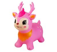Bouncy Deer Toy, Interactive Animal Hopper, 21.65x21.65x12.6 Inches Jump Deer with Air Bounce, Compact PVC Riding Toy, Cute Animal with Rubber Design, Kids Play for Indoor and Outdoor