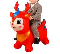 Bouncy Horse - 55*32cm Inflatable Kids Jumping Hopping Horse | Animal Bouncy Hopper | PVC Rubber Ride On Bouncer Toy For Indoor Outdoor Playroom, Preschool For Boys And Girls