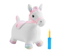 Bouncy Horse, Inflatable Plush Animal Hopper, Soft Ride On Toy, Indoor Bouncing Doll for Kids Ages 2-5, Boys, Girls, and Active Playtime, 22.05x9.06x18.9 inches, Multicolor