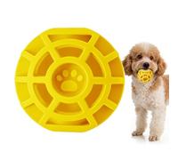 Bouncy Squeaky Play Ball - Interactive Canine Sound Toy, Rolling Puppy Sphere, Rubber Textured Bounce Build, Petcare, Enrichment Activity Exercise Home Indoor Outdoor Training Family Play Use