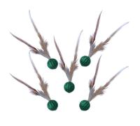 Bouncy Tails Cat Toys - Bored Pet Bouncy Ball with Feathers,Multifunctional Kitten Indoor Pet Entertainment Favorite for Families, Friends