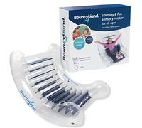 Bouncyband Heavy Duty Inflatable Rocking Chair Maximum Load 300 lbs - Sensory Rocker Transparent Inflatable Chair for Deep Pressure and Calming By Playlearn - Includes Air Pump Kit