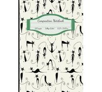 Bound & Beyond Composition Notebook: Cat illustration Volume #4, Writing Journal for School, College, Work, Sketching, Science Lab.