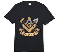 Bound by Honor Freemason Tools Emblem Comfort Colors Adult Heavyweight T-Shirt
