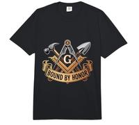 Bound by Honor Freemason Tools Emblem Comfort Colors Adult Heavyweight T-Shirt