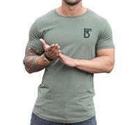 Bound By Honour Men’s Slim Muscle Fit Crew Neck Short Sleeve T-Shirt