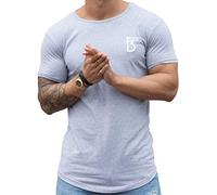 Bound By Honour Men’s Slim Muscle Fit Crew Neck Short Sleeve T-Shirt