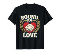 Bound by Love Family Squad Heart Chain Apparel Print T-Shirt