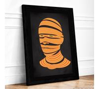 Bound Identity Abstract Framed Wall Art Print A1 Black