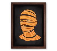 Bound Identity Abstract Framed Wall Art Print A3 (42×29.7cm) Walnut, Wall Decor for Living Room, Bedroom, Office & Home, Ready to Hang, Art Gift