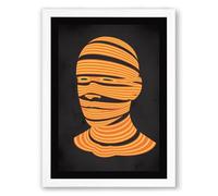 Bound Identity Abstract Framed Wall Art Print A3 (42×29.7cm) White, Wall Decor for Living Room, Bedroom, Office & Home, Ready to Hang, Art Gift
