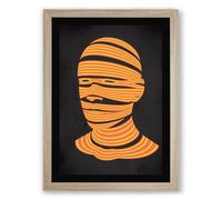Bound Identity Abstract Framed Wall Art Print A4 (29.7×21cm) Oak, Wall Decor for Living Room, Bedroom, Office & Home, Ready to Hang, Art Gift