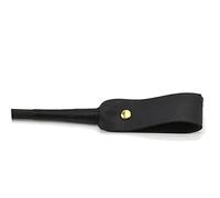 Bound Noir Nubuck Leather Riding Crop