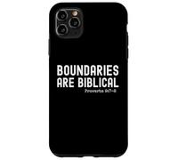 Boundaries are Biblical Proverb 9:7-8 Christian Case for iPhone 11 Pro Max