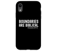 Boundaries are Biblical Proverb 9:7-8 Christian Case for iPhone XR
