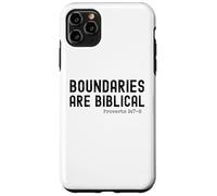 Boundaries are Biblical Proverb 9:7-8 Christian statement Case for iPhone 11 Pro Max