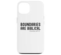 Boundaries are Biblical Proverb 9:7-8 Christian statement Case for iPhone 13