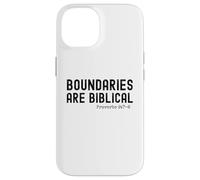 Boundaries are Biblical Proverb 9:7-8 Christian statement Case for iPhone 14