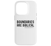 Boundaries are Biblical Proverb 9:7-8 Christian statement Case for iPhone 14 Pro