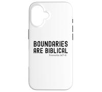 Boundaries are Biblical Proverb 9:7-8 Christian statement Case for iPhone 16