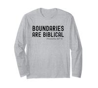 Boundaries are Biblical Proverb 9:7-8 Christian Statement Long Sleeve T-Shirt