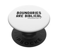 Boundaries are Biblical Proverb 9:7-8 Christian statement PopSockets Adhesive PopGrip