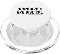 Boundaries are Biblical Proverb 9:7-8 Christian statement PopSockets PopGrip for MagSafe