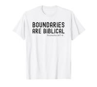 Boundaries are Biblical Proverb 9:7-8 Christian statement T-Shirt