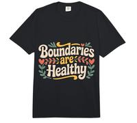 Boundaries are Healthy Emotional Respect Quotes - Comfort Colors Adult Heavyweight T-Shirt