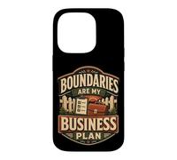 Boundaries Are My Business Plan Boundary Humor Case for iPhone 14 Pro