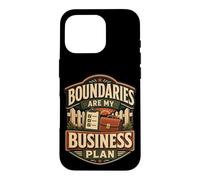 Boundaries Are My Business Plan Boundary Humor Case for iPhone 16 Pro