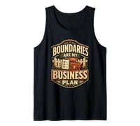 Boundaries are My Business Plan Boundary Humor Tank Top