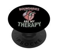 Boundaries Are My Therapy Mental Health Self-Care PopSockets Adhesive PopGrip
