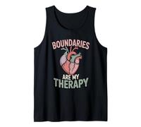Boundaries are My Therapy Mental Health Self-Care Tank Top