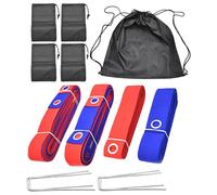 Boundary Marking Set - Professional Volleyball Court Line System | Recreational Athletic Gear for Lakefront, Playground, Park, School Gym, Family Gathering, Travel Holiday Resort, Durable Flexible