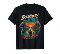 Boundary Waters Canoe Area Wilderness Double Exposure Wolf T-Shirt