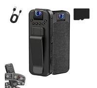 Boundbreed Camera, HD 1080p Rechargeable Mini Body Camera with Night Vison&rotating Lens, Infrared Night Vision Portable Recorder for Sport, Delivery, Travel, Camping, Cycling (Direct recording+128G)