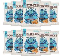 Boundless Activated Chips - Gut Health Vegan Crisps Multipack - Sea Salt & Cider Vinegar Crisps - Pea Protein Crisps - Gluten Free Snacks, Vegan Protein Snacks, Healthy Crisps Share Bag, 10 x 80g